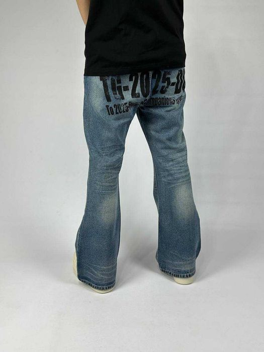 ARCHIVE Flared джинси faded джинсы синие сині клеш кльош архив S M L
