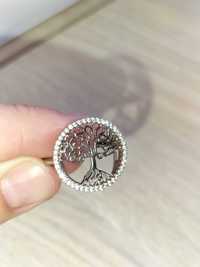 Srebro 925 pierścionek Drzewo Ser