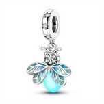 Charms Świecąca w Ciemności Zawieszka Magiczny Motyl z Perłą  xshop