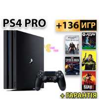 PlayStation 4 PRO 1 TB +136 ИГР +ГАРАНТИЯ (FIFA 23, GTA та ін)