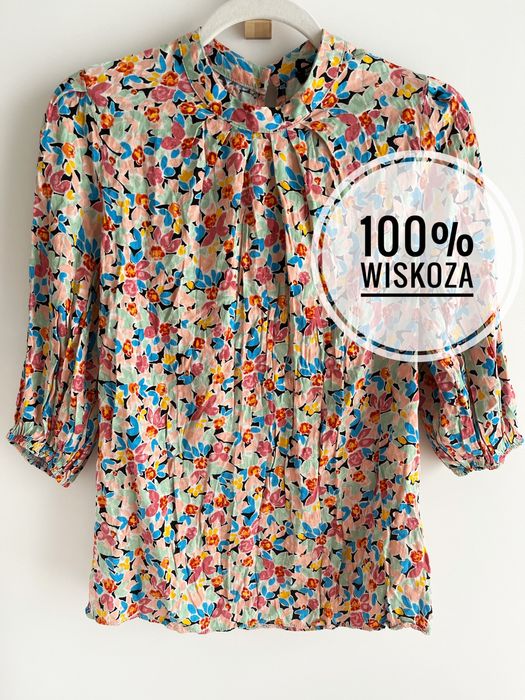 Bluzka w kwiaty River Island 100% wiskoza