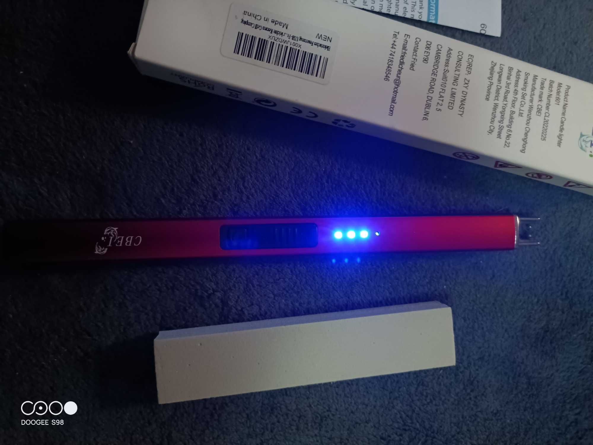 Zapalniczka elektryczna elektroniczna CBEI z łukiem świetlnym USB