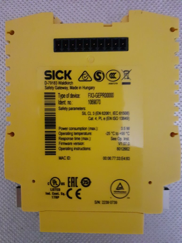 Sterownik bezpieczeństwa Sick Flexi Soft FX3-GEPR00000