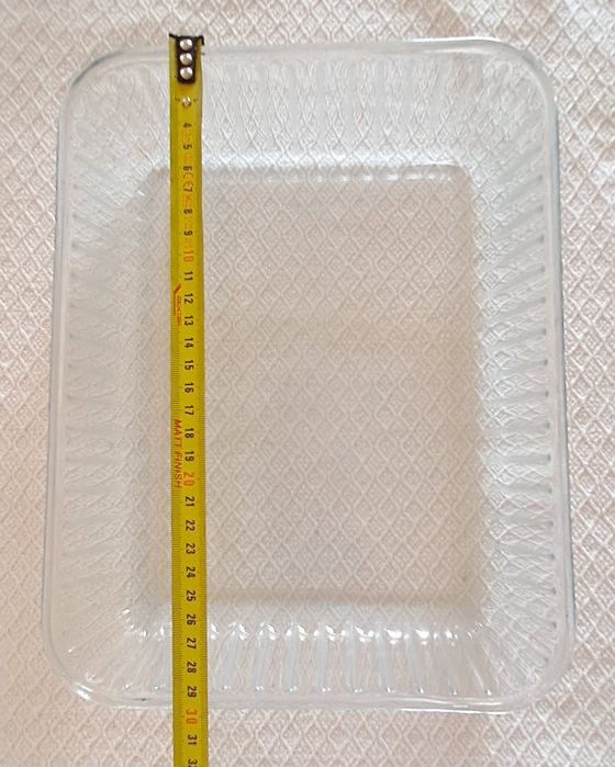 Assadeira em vidro 23x30cm