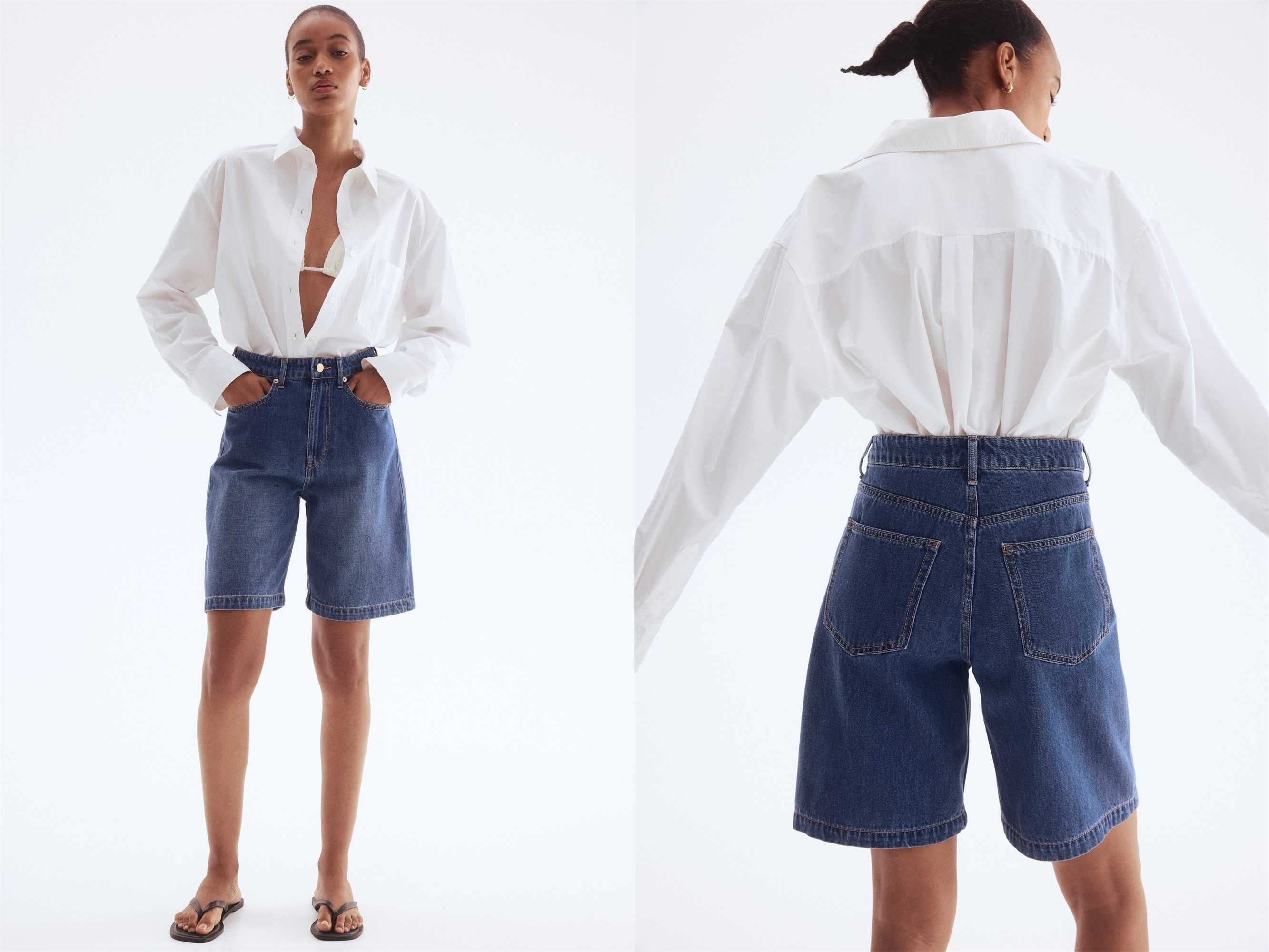 szorty bermudy 36 nowa kolekcja dżinsowe niebieskie jeans PROMOCJA
