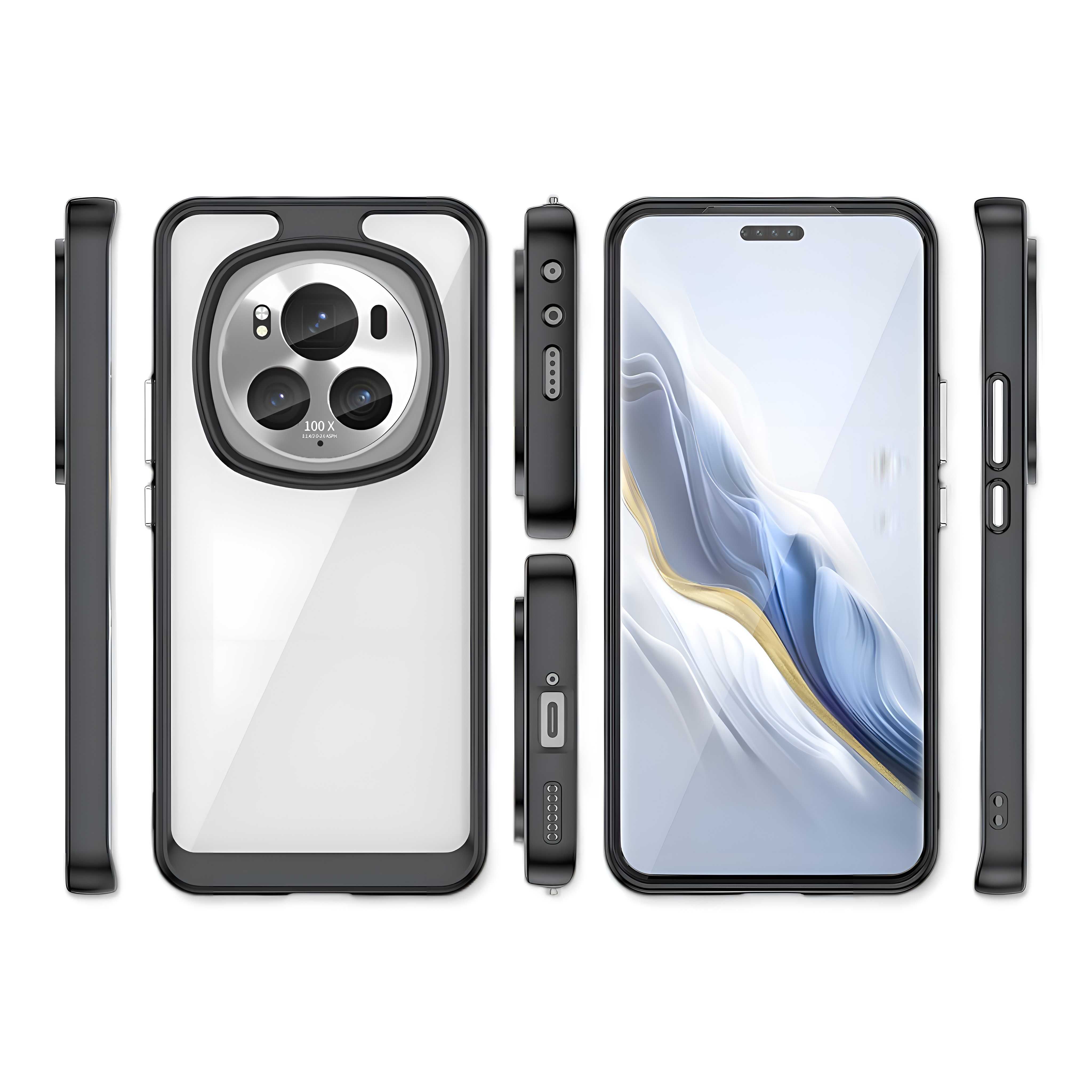 Etui ELEVATE HEXAGON do Honor Magic 6 Pro (Nitro Black)