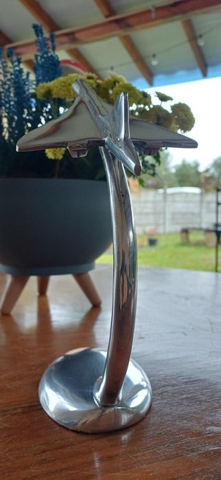 Ekskluzywna statuetka Concorde z lat 80–90 – hand made, aluminium