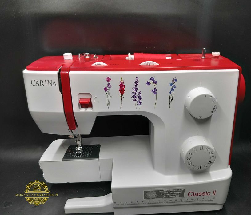 Maszyna do szycia Carina Classic jeans, skóra, dżersej GWARANCJA ROK