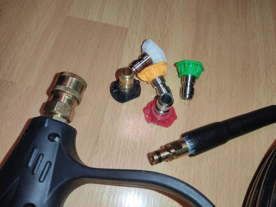 Mangueira para Karcher + kit bicos de lavagem nova