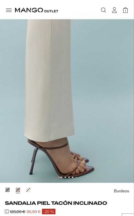 Босоніжки mango & victoria beckham