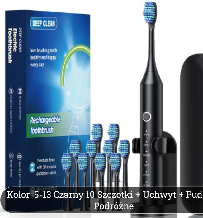 Szczoteczka soniczna DEEP CLEAN i skromniejszy odpowiednik. Opis.