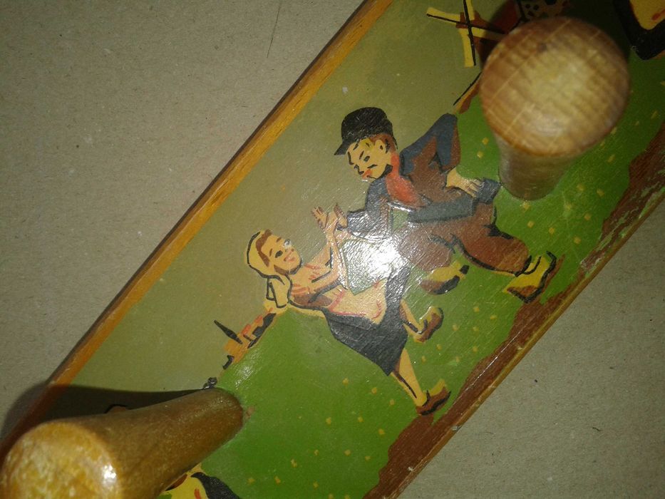 Drewniana Kolekcja starych Przedmiotów, Stare Zabawki 60lata