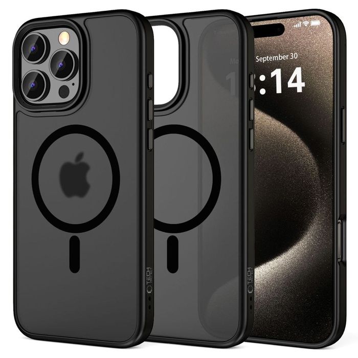 2x Tech-Protect Magmat Magsafe Iphone 16 Pro Matte Black