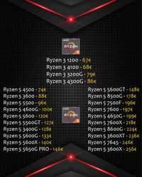 Processadores AMD  - 25-Março (Novos por encomenda)