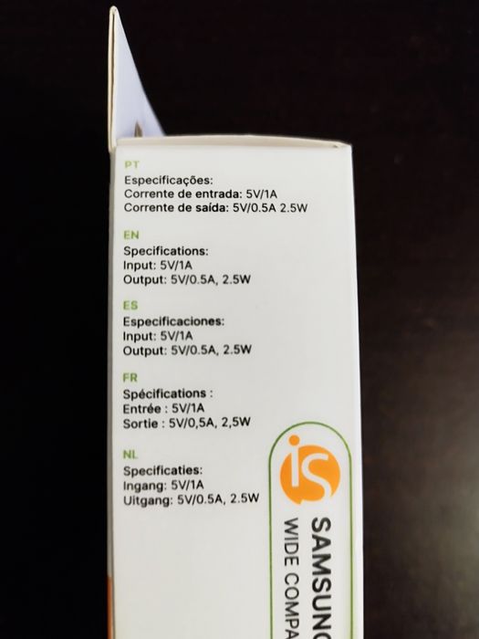 Carregador Smartwatch Samsung