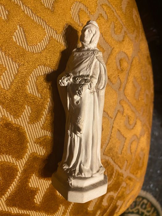 Rainha Santa Isabel Caldas Rainha Escultura Bordallo Pinheiro 15 cm