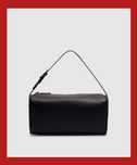 Сумка The Row 90's Bag in Leather Black шкіряна чорного кольору