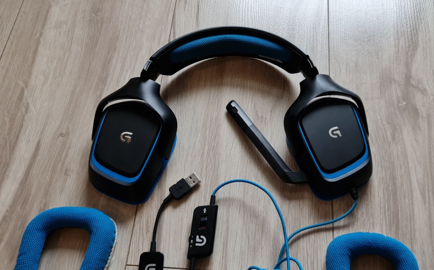 Słuchawki Logitech G430 z Mikrofonem, przewodowe 7.1 | B.Dobre