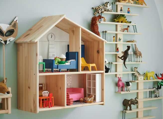 FLISAT - Casa de bonecas/estante de parede