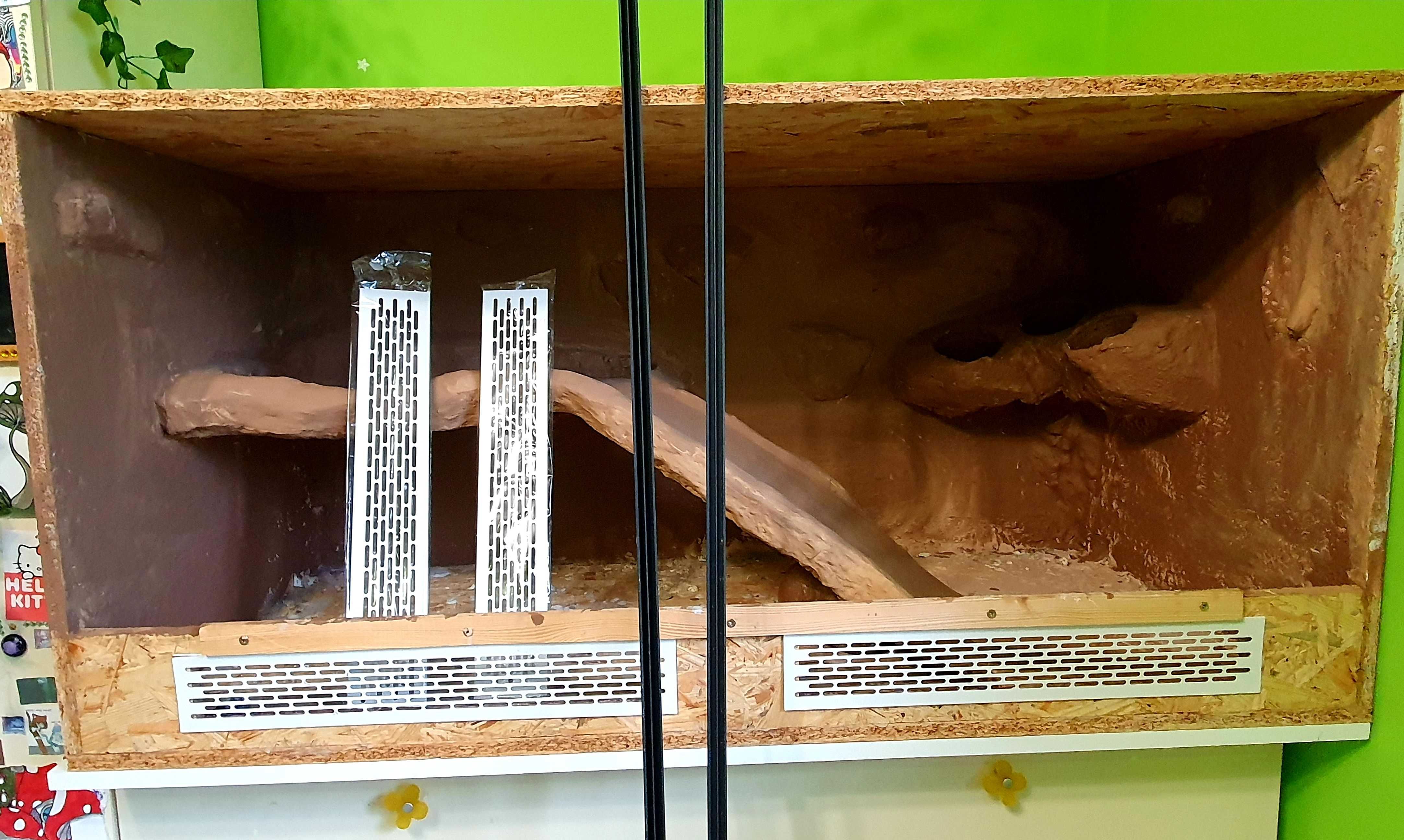 Terrarium Agamy OSB DIY nieużywane 130x64x63 Ksawerów 3km od Ikea Łódź