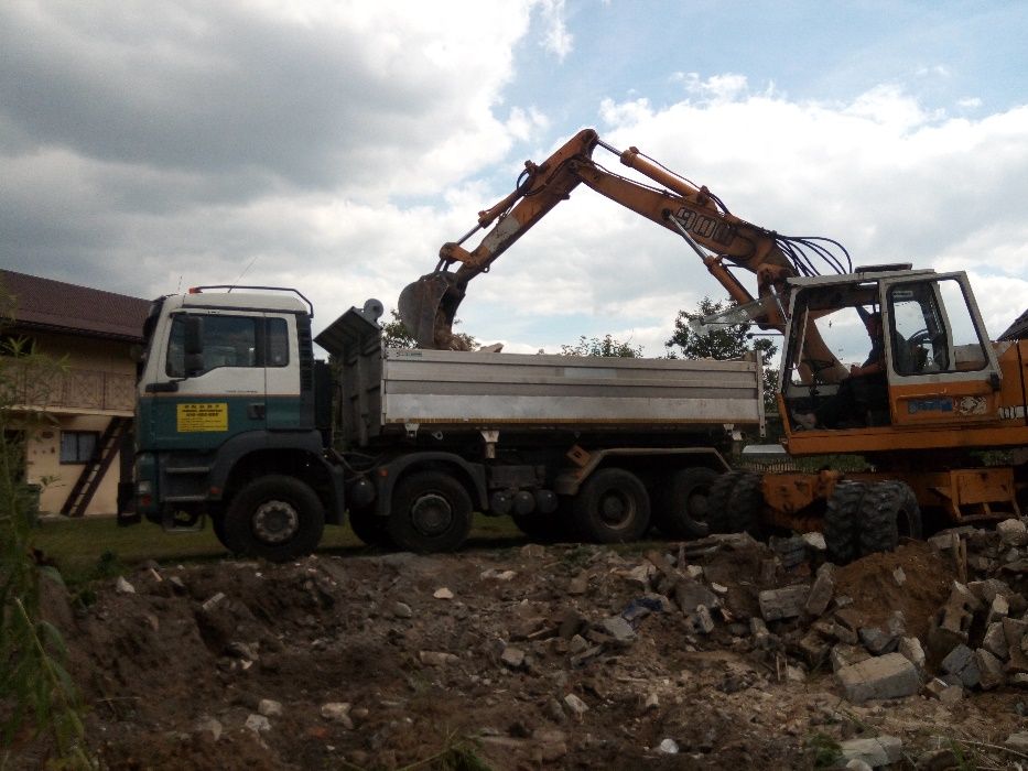 Wyburzenia ,wykopy, niwelacje, transport materiałów sypkich