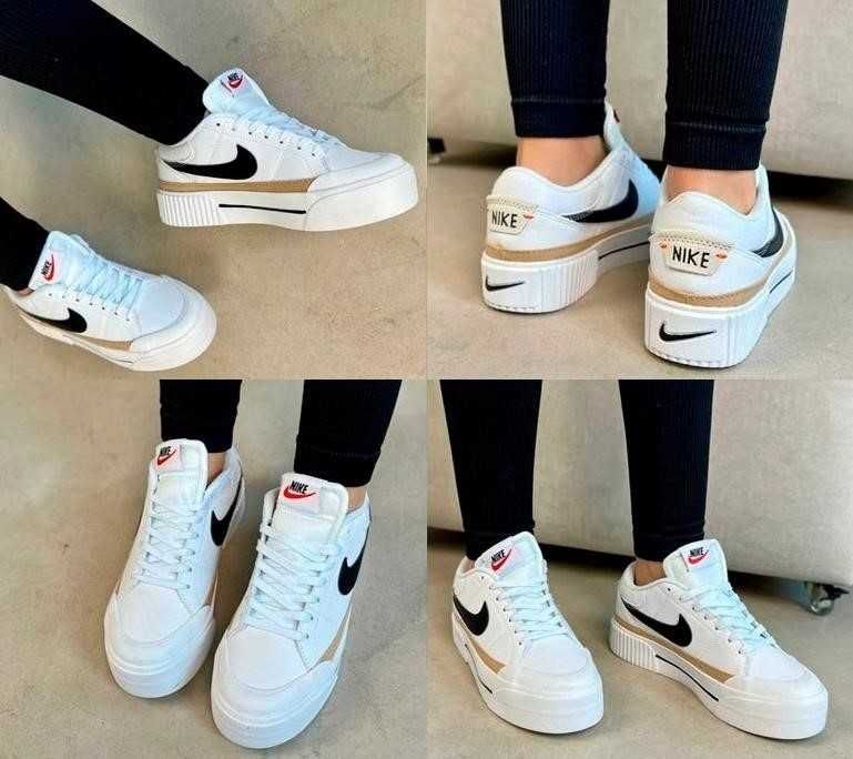 Женские кроссовки Nike Court Legacy Lift White Black 36-40 найк Скидка