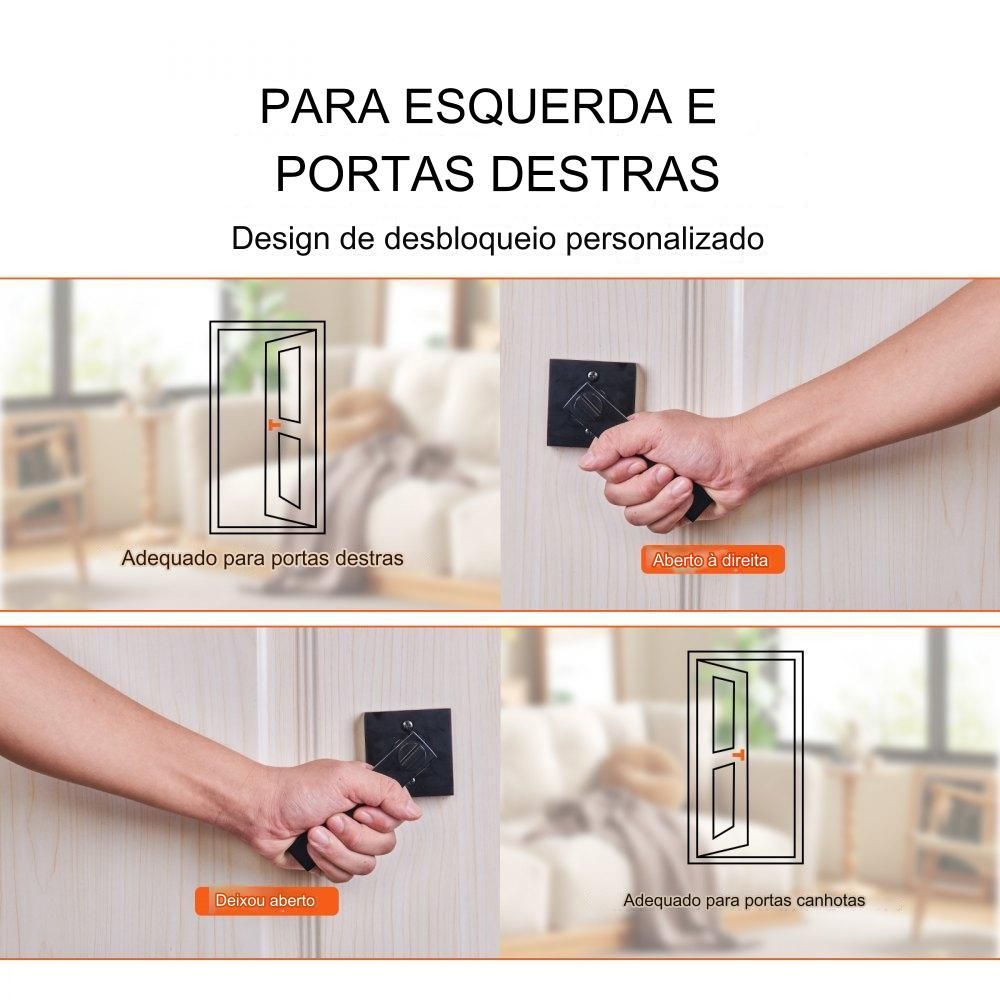 Conjunto de Maçanetas de Porta  - Compatível com Portas de 34.9-45mm