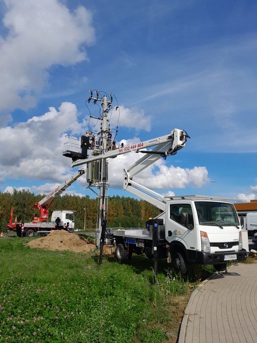 Usługi Podnośnik koszowy terenowy 4x4 napędy 35m 20m HDS  zwyżka
