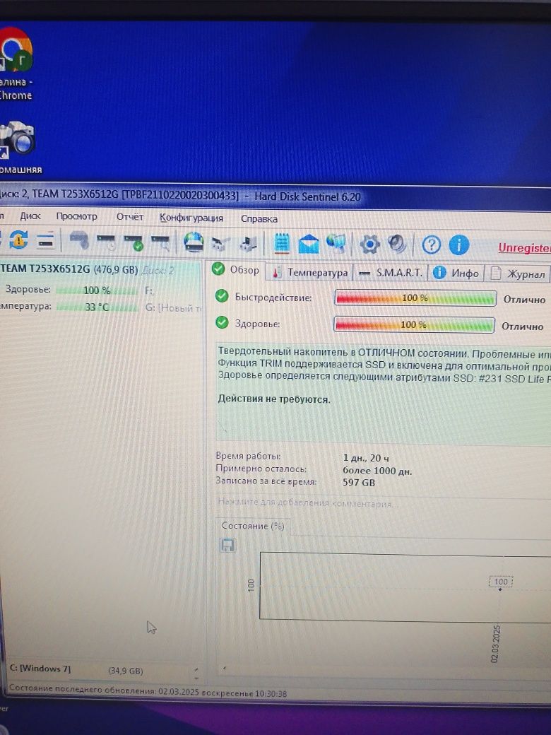 SSD диск TEAM CX2 512 GB (T253X6512G0C101)