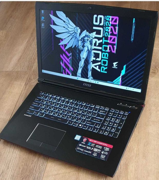 Gaming 17 laptop Msi i7 Geforce 120HZ do gier duży 1060ssd 17,3" vr DP