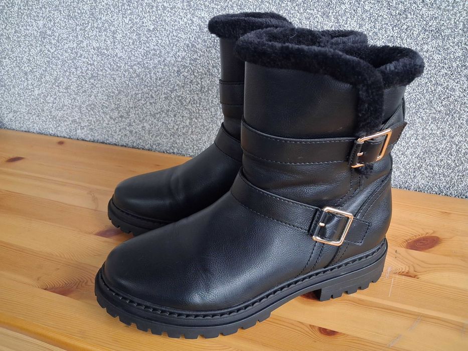 czarne zimowe kozaki botki Graceland 42