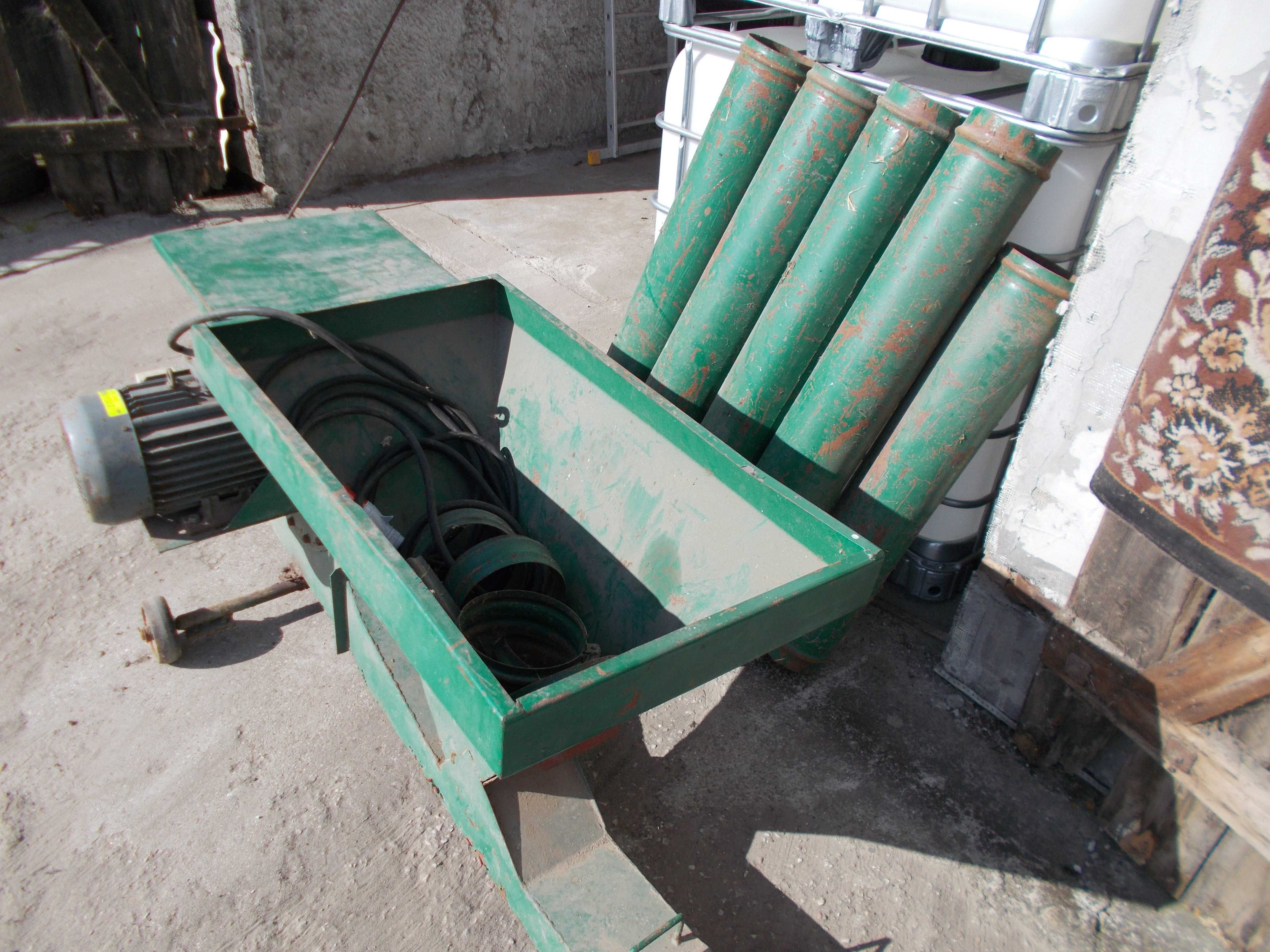 dmuchawa do zboża 7.5 kw żmijka komplet rur