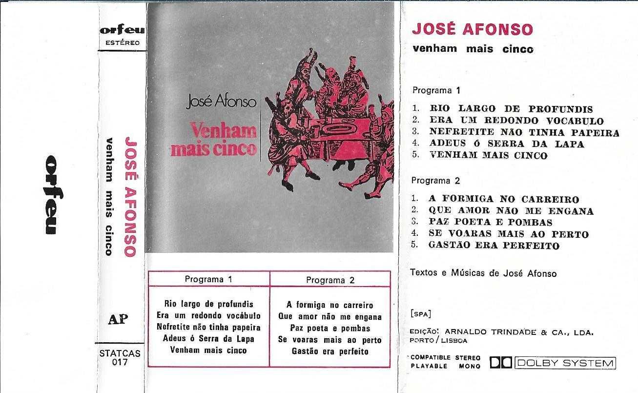 José Afonso	- - - - -		Venham Mais Cinco	- - - - -	K7