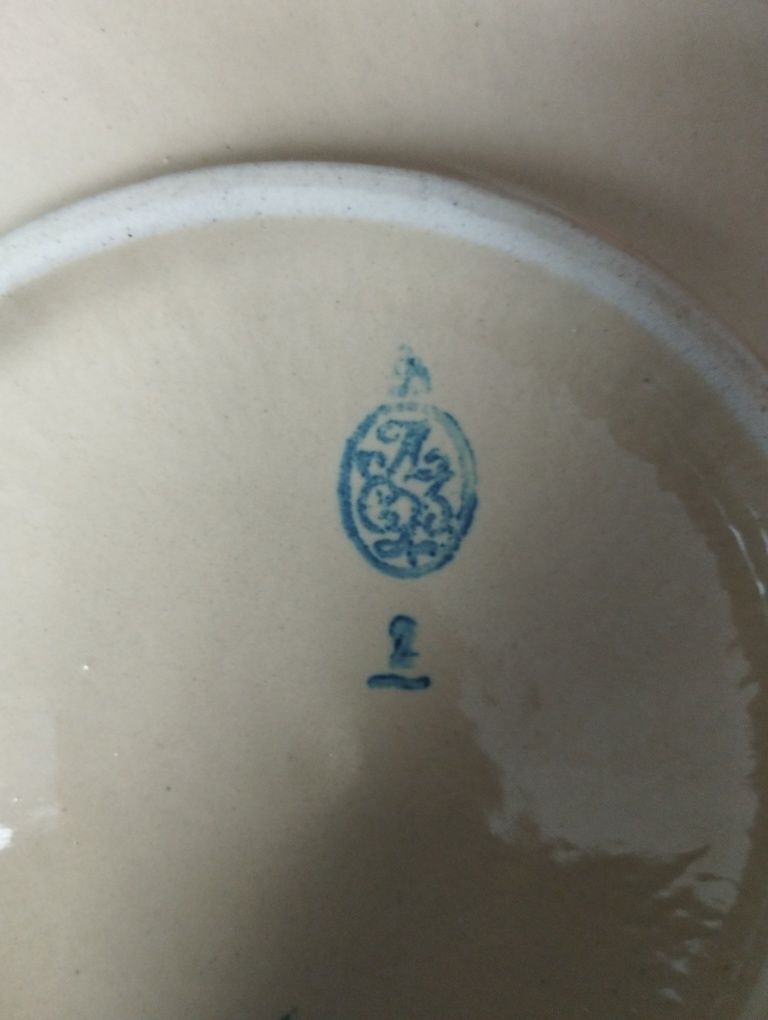 тарелка ЛФЗ времён СССР  ,тарелка старинная