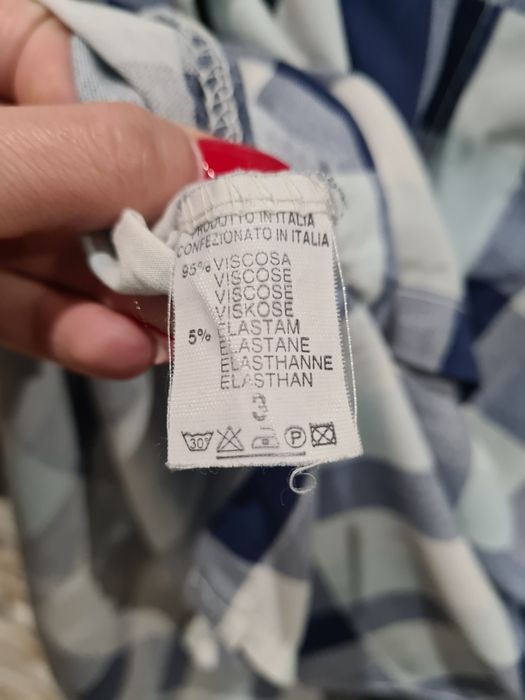 Niebieska koszula w kratę rozm M