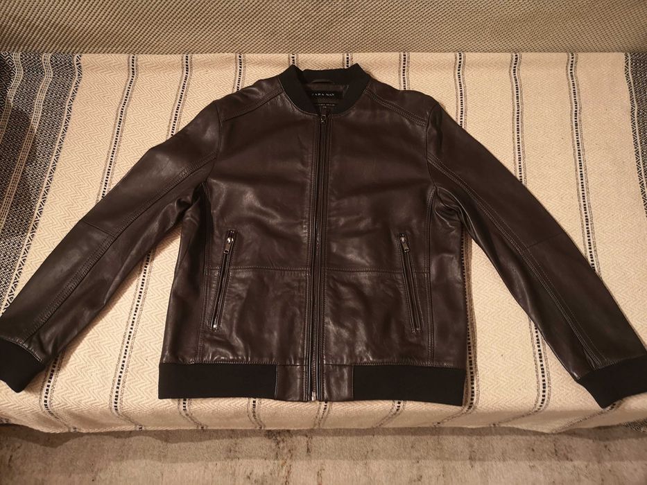 Kurtka ZARA Man, skóra, rozmiar XL, nowa.