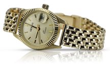 Złoty zegarek z bransoletą damską 14k Geneve lw020ydy&lbw004y Katowice