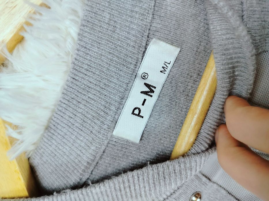 Damska szara sukienka ołówkowa w rozmiarze M 38 wiskoza