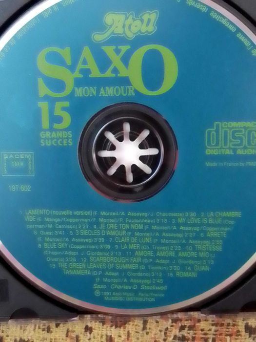 SAXO Mon Amour. 15 Grands Succes