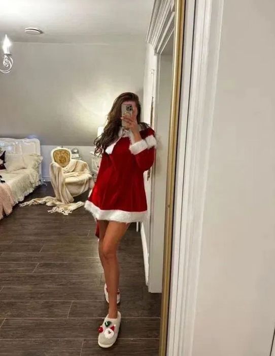 Kostium pani Mikołaj strój Mikołajki uniwersalny