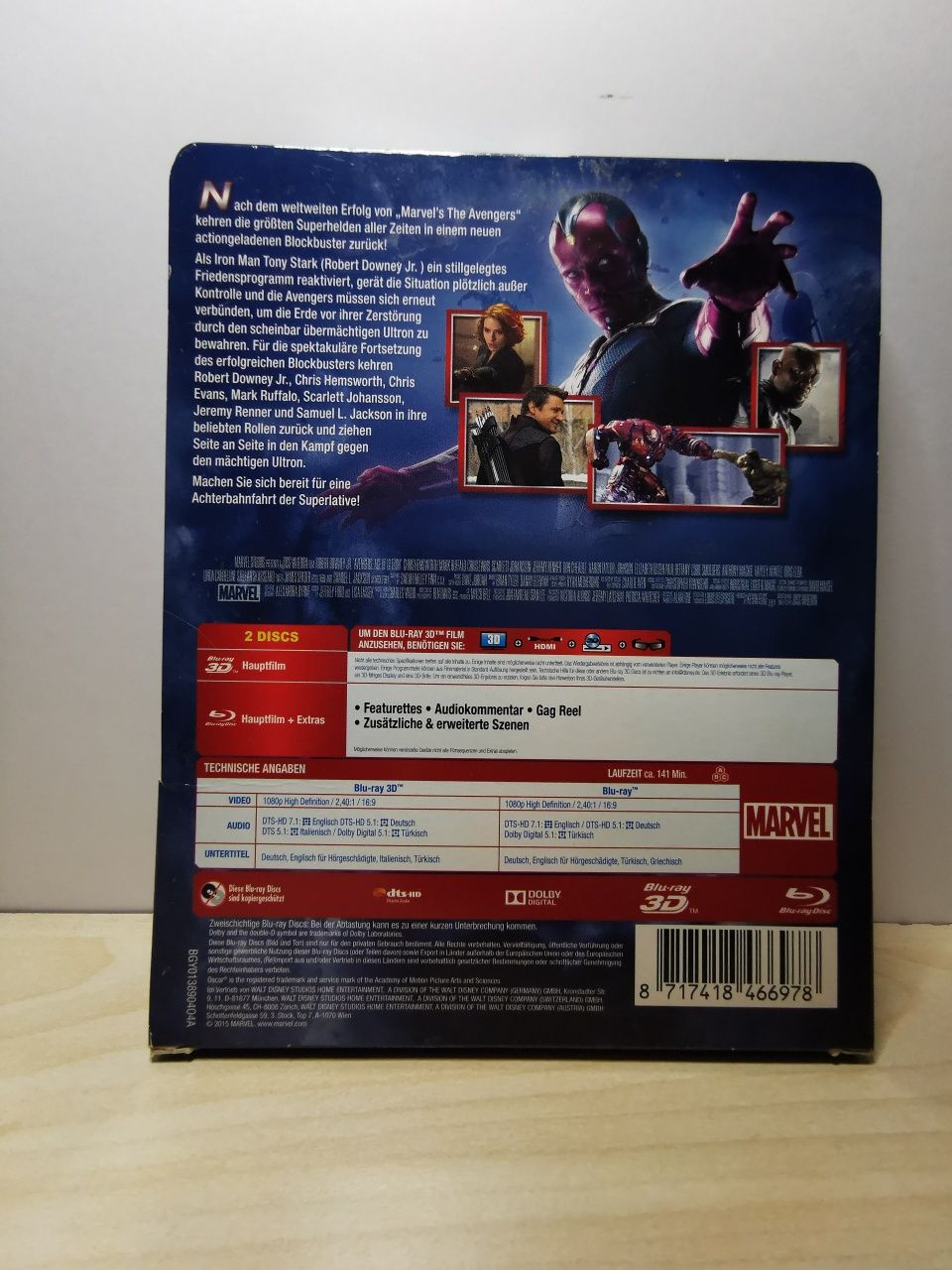 Steelbook Avengers Blu ray