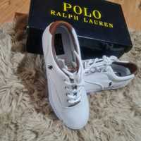 Polo Ralph Lauren tenisówki trampki białe r. 37 sneakersy Vaughn nowe