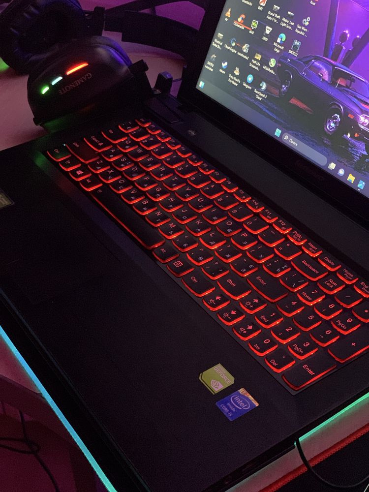 Игровой ноутбук мощный Lenovo+игровой комплект