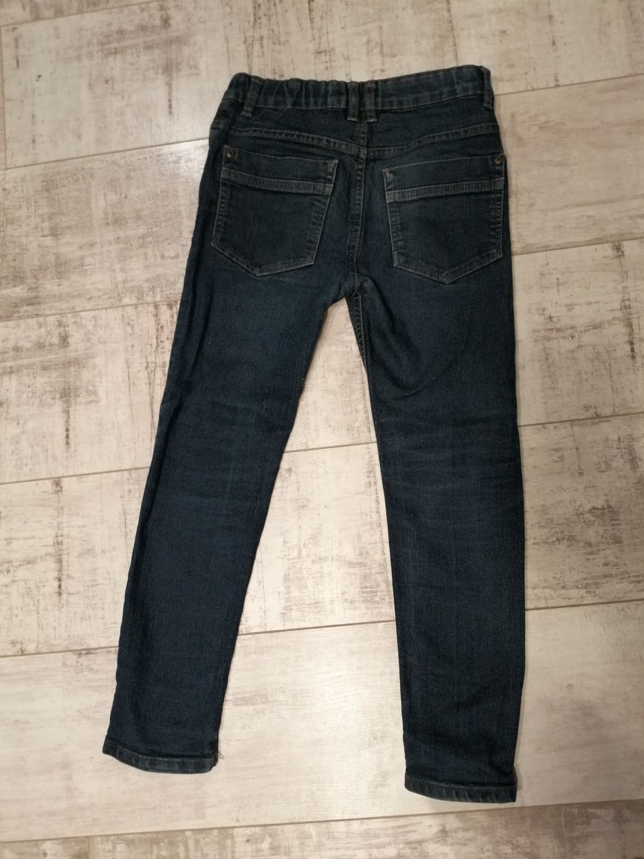 Spodnie jeansowe dla chłopca rozmiar 134 cm F&F regulowane w pasie