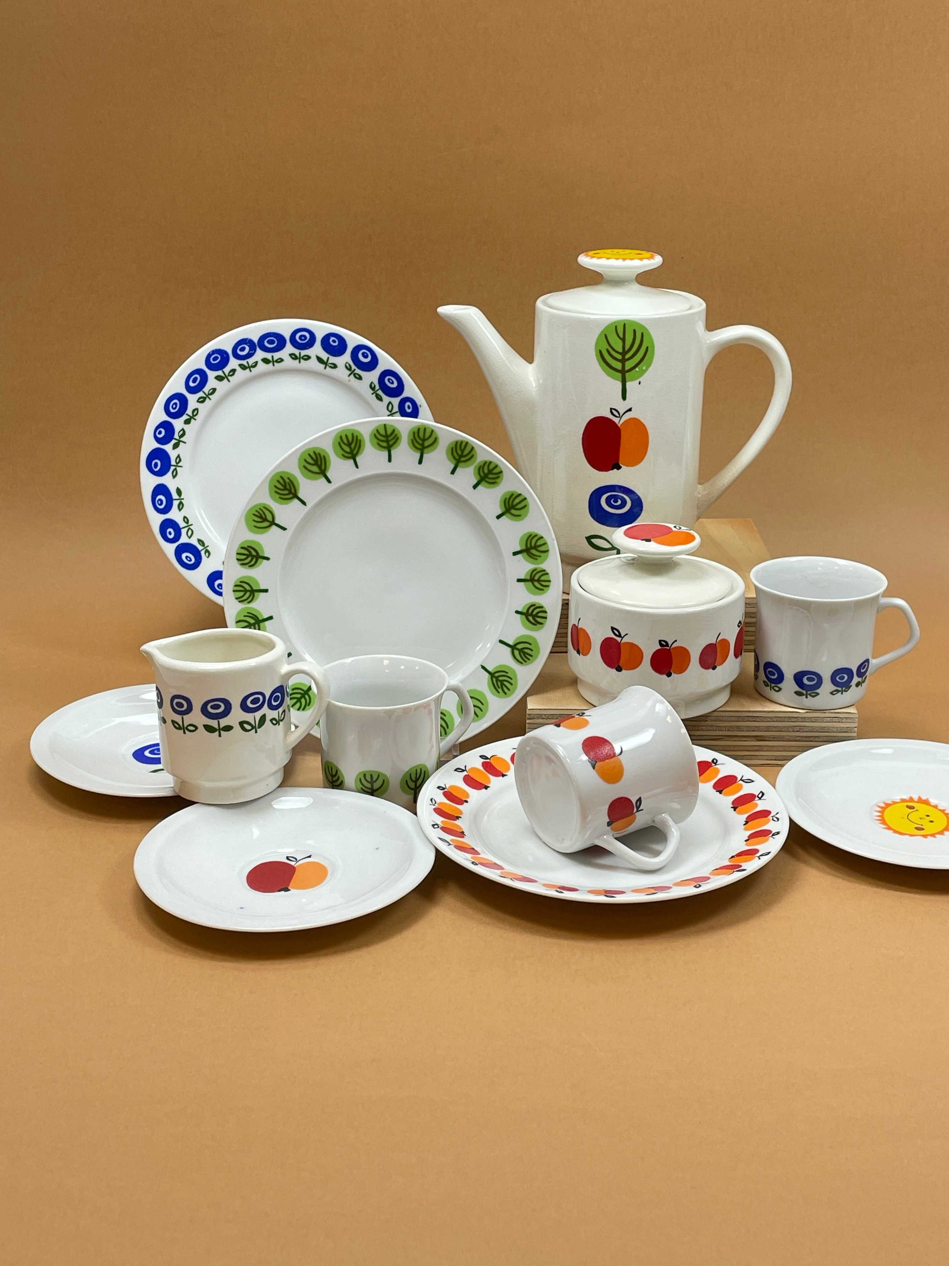 porcelanowy komplet dla dziewczynki porcelana bawarska