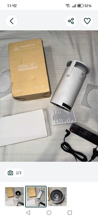 Projetor novo uso de 1 dias