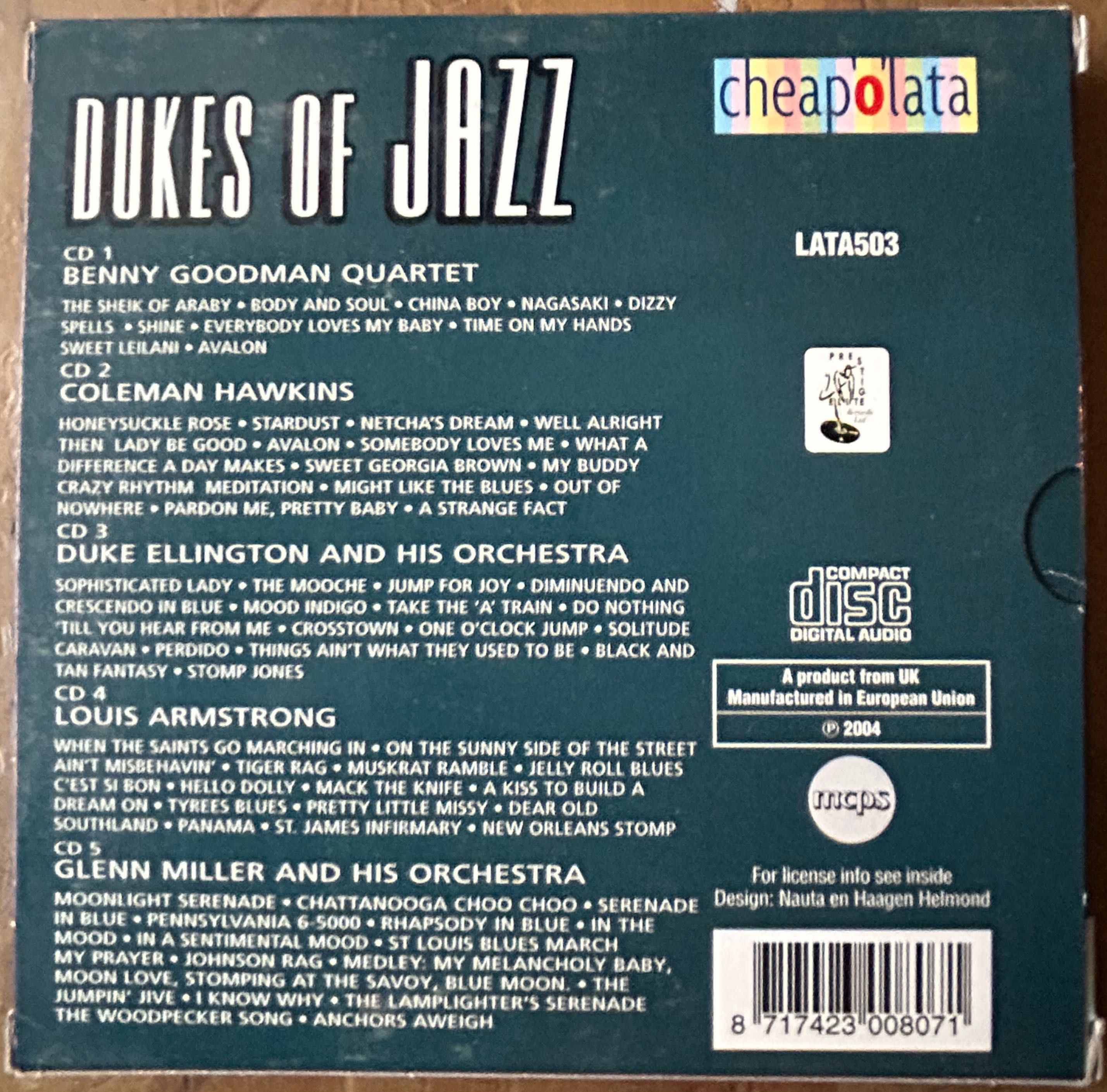 Dukes of Jazz (5 CD's Compilação)