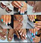 Brasileira fasendo suas unhas