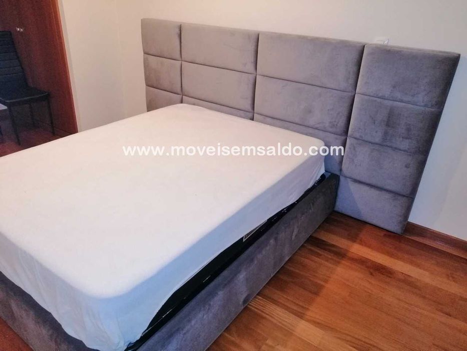 Cama de Casal Estofada - Fabricamos todas medidas, materiais e cores