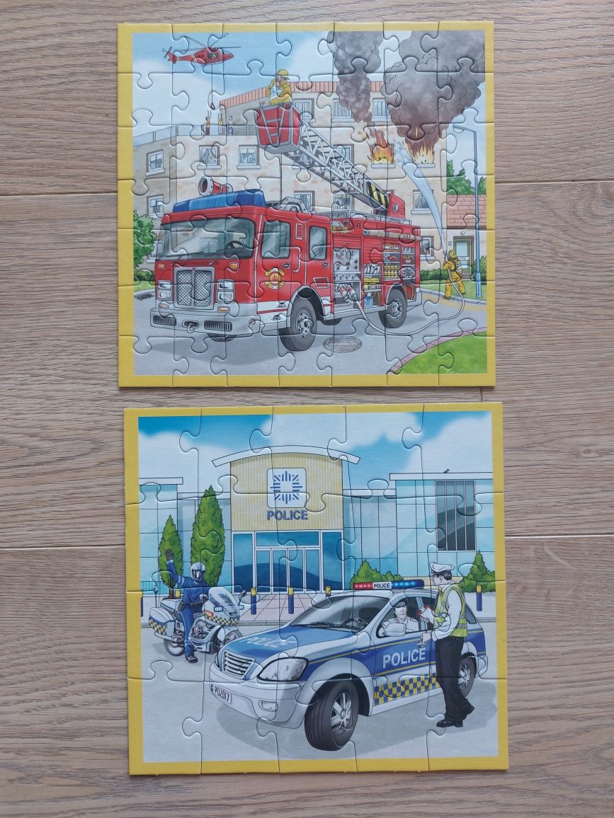 TREFL puzzle 3w1 policja straż pożarna pogotowie